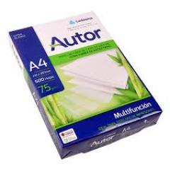 Resma Autor A4 de 75 grs